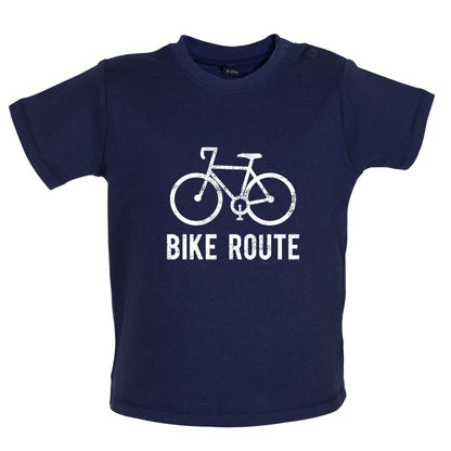 Bike Route Baby T Shirt