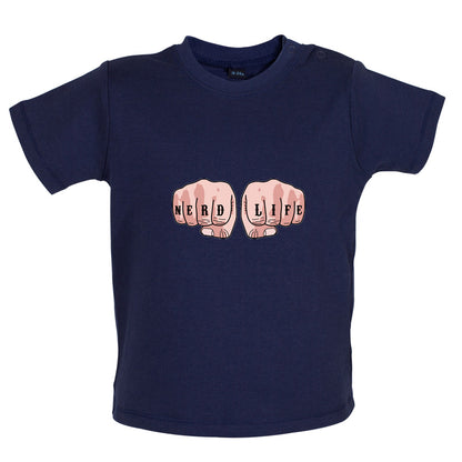 Nerd Life Fists Baby T Shirt