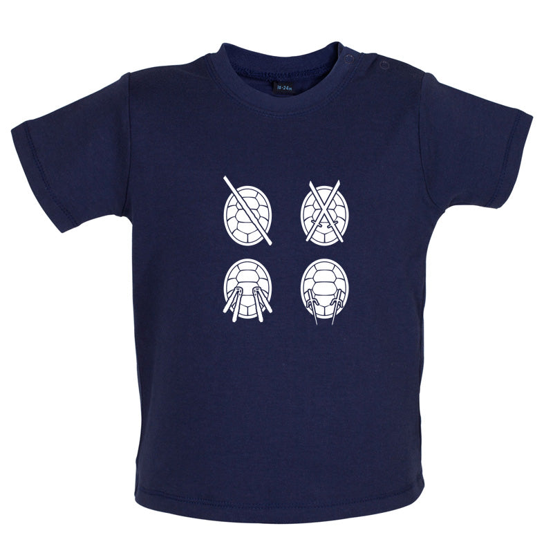 Turtles Weapons Baby T Shirt