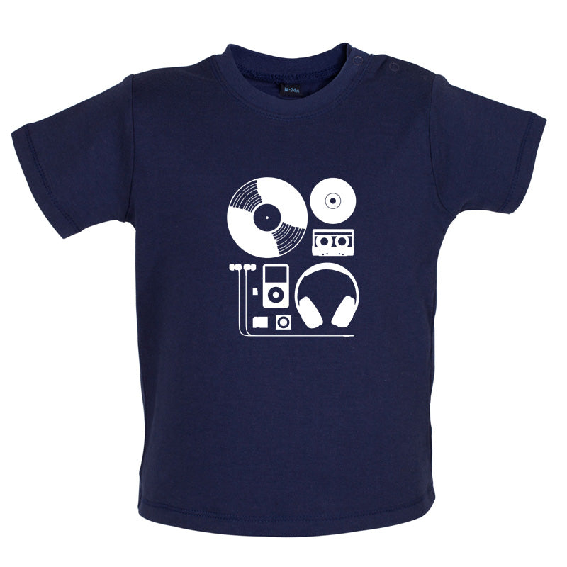 Evolution of Music Hardware Baby T Shirt