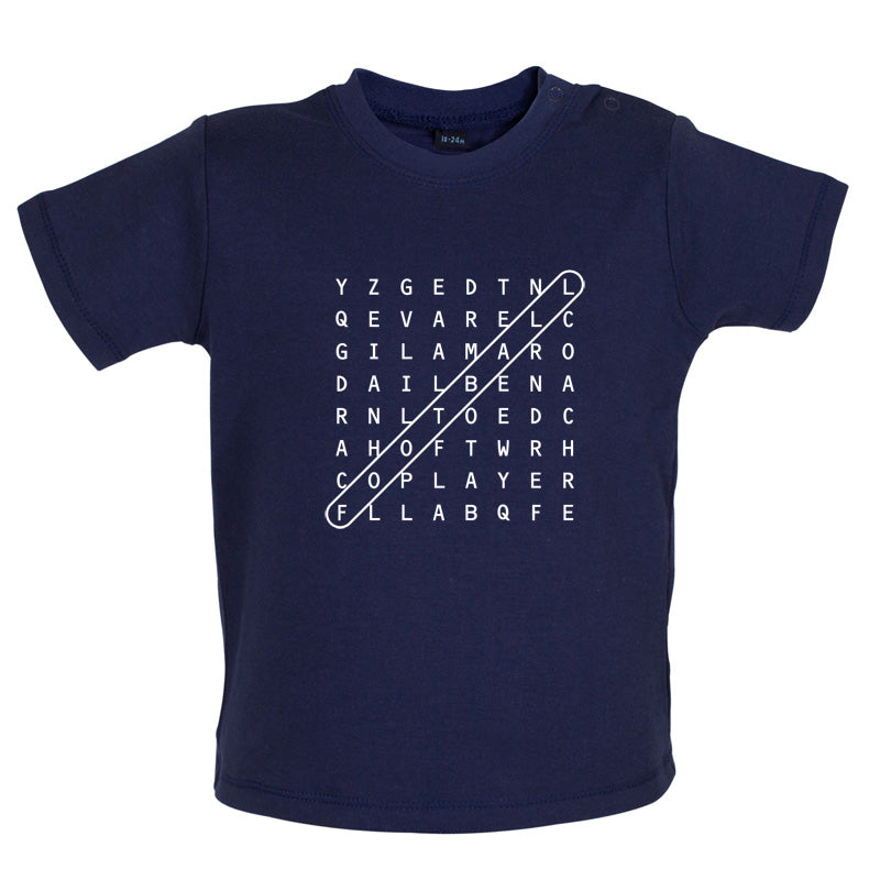 Football WordSearch Baby T Shirt