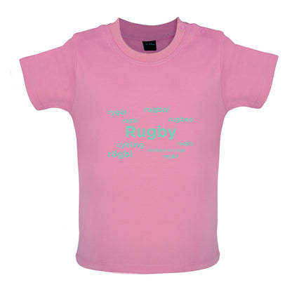 Rugby Languages Baby T Shirt