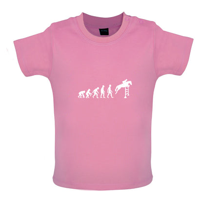 Evolution Of Man Show Jump Baby T Shirt