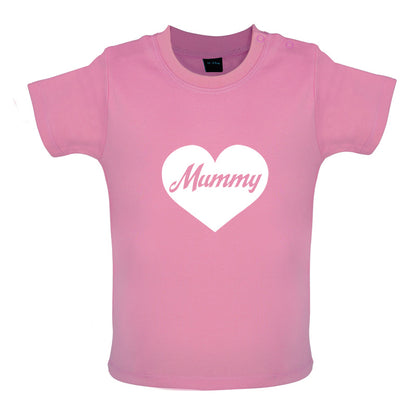 Heart Mummy Baby T Shirt