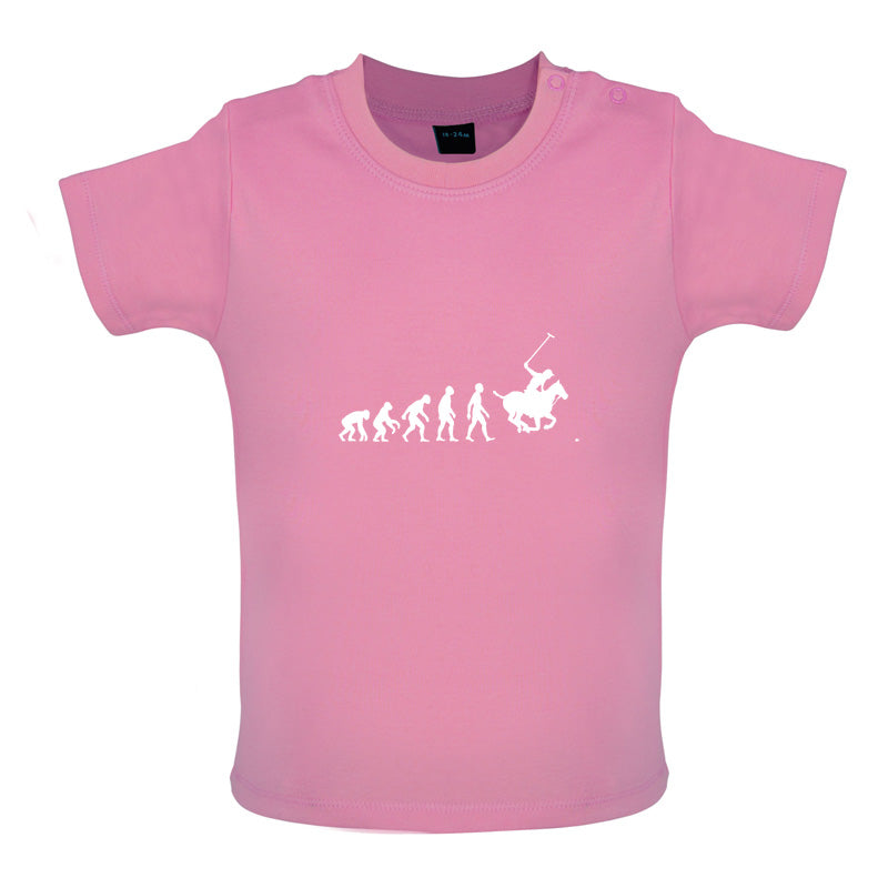 Evolution Of Man Polo Baby T Shirt