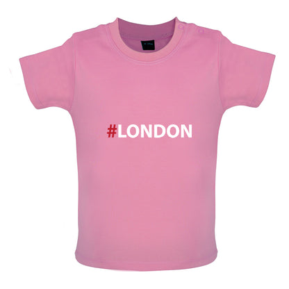 Hashtag London Baby T Shirt