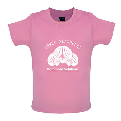 Three Seashells Bathroom Solutions Baby T Shirt