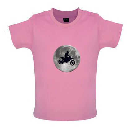 Motorcross Moon Baby T Shirt