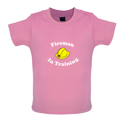 Fireman In Training Baby T Shirt