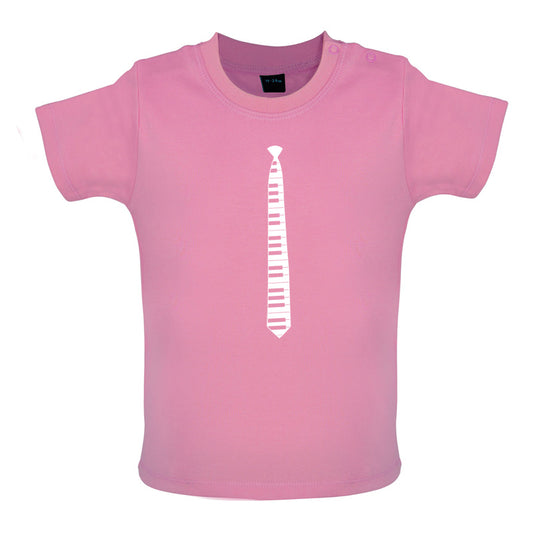 Piano Key Tie Baby T Shirt