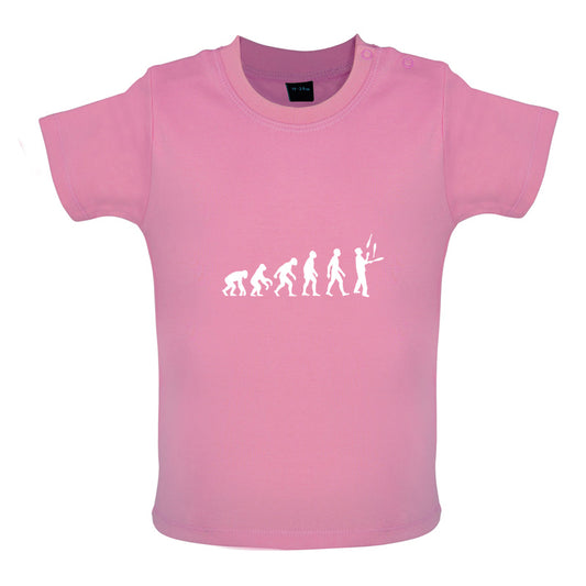 Evolution Of Man Juggler Baby T Shirt