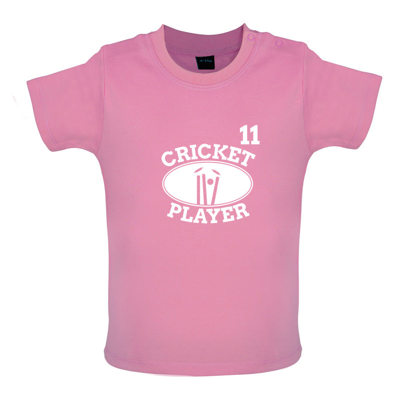 Cricket Player 11 Baby T Shirt