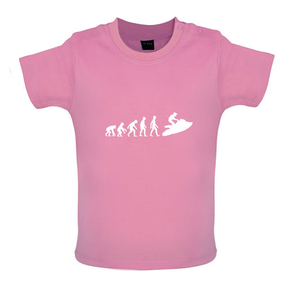 Evolution Of Man Jet Ski Baby T Shirt