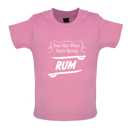 Time Flies When You're Having Rum Baby T Shirt