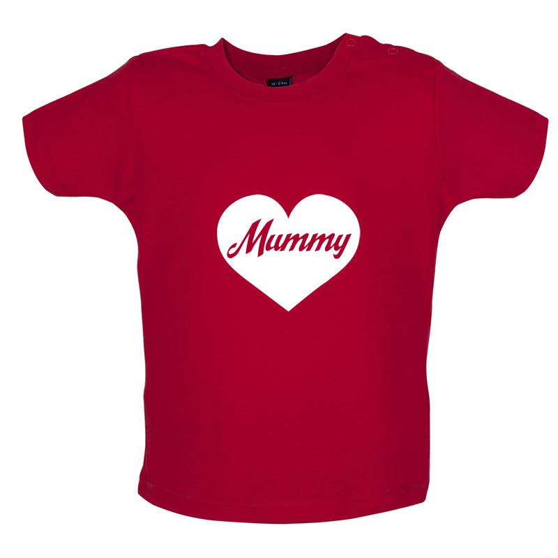 Heart Mummy Baby T Shirt