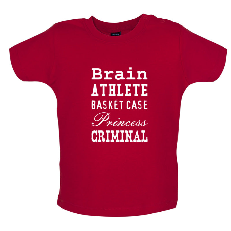 Brain Athlete Basket Case Princess Criminal T Shirt