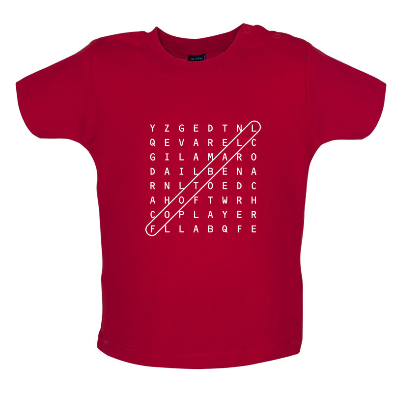 Football WordSearch Baby T Shirt