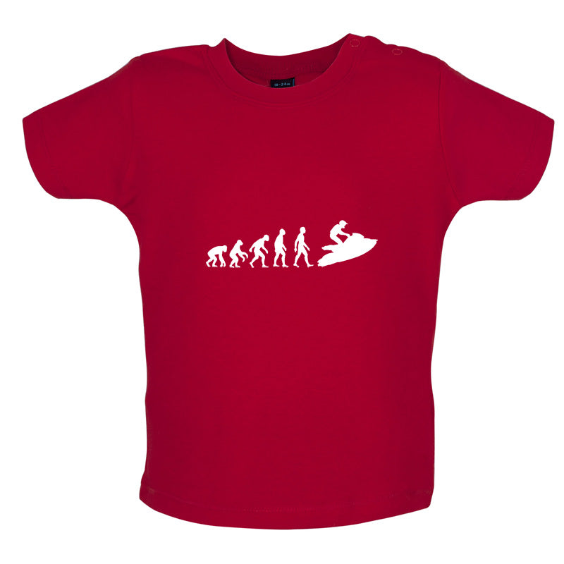 Evolution Of Man Jet Ski Baby T Shirt