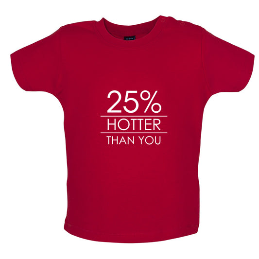 25% Hotter Than You Baby T Shirt