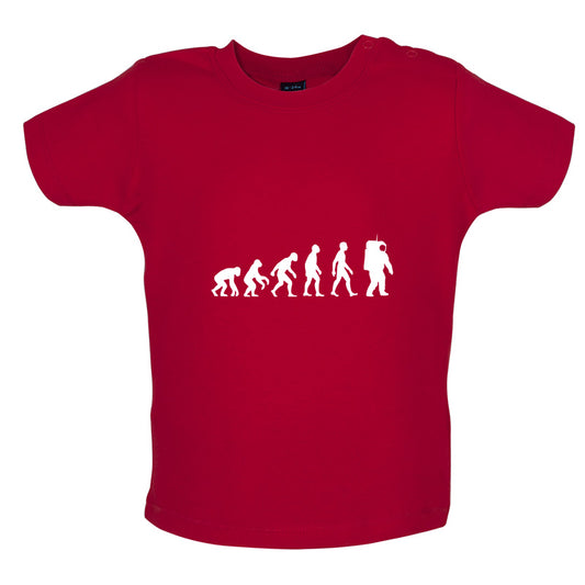 Evolution of Man Astronaut Baby T Shirt