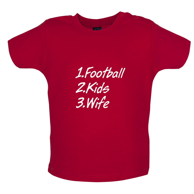 Football Kids Wife Baby T Shirt