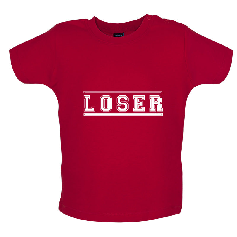 Loser College Font Baby T Shirt