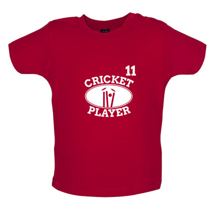 Cricket Player 11 Baby T Shirt