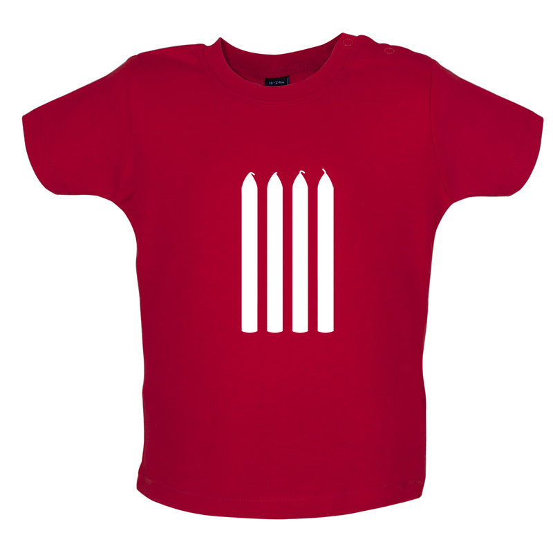 Four Candles Baby T Shirt