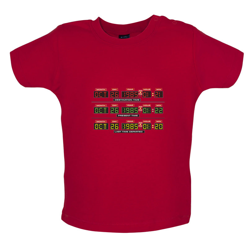 Deloreon Time Machine Circuits Baby T Shirt