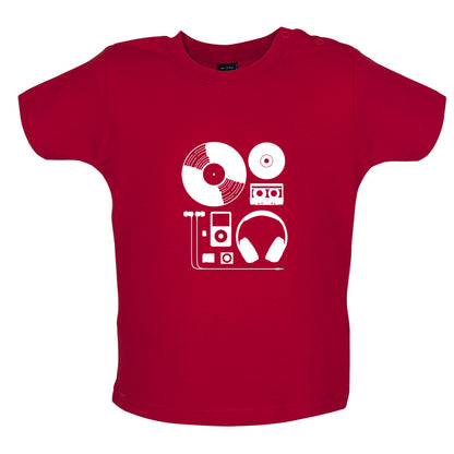 Evolution of Music Hardware Baby T Shirt