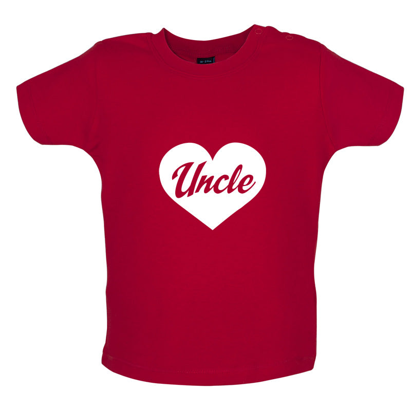 Uncle Love Heart Baby T Shirt