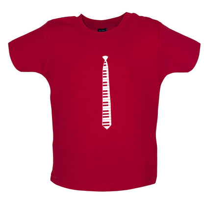 Piano Key Tie Baby T Shirt