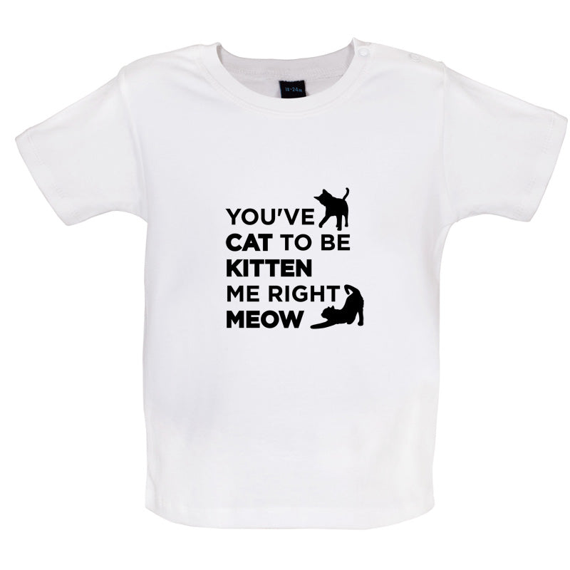 You've Cat To Be Kitten Me Right Meow Baby T Shirt