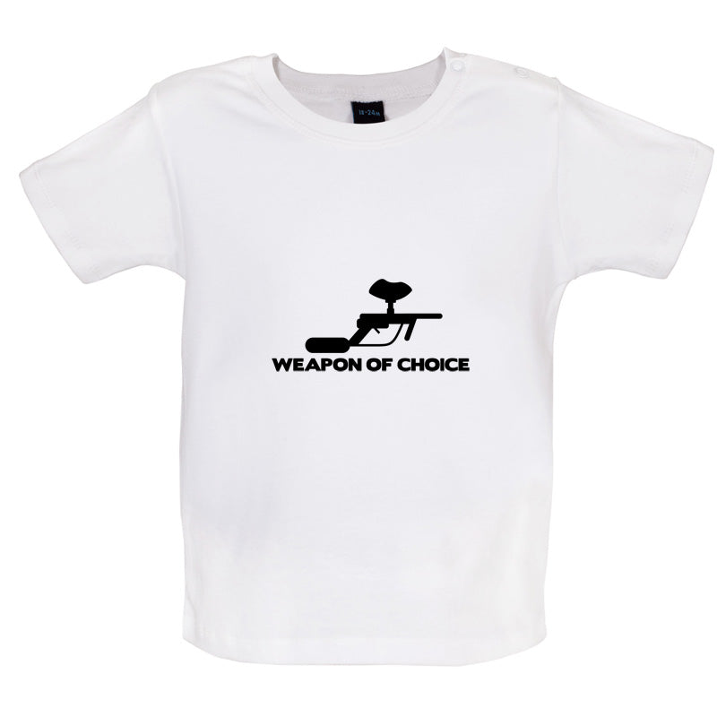 Weapon Of Choice Paintball Baby T Shirt