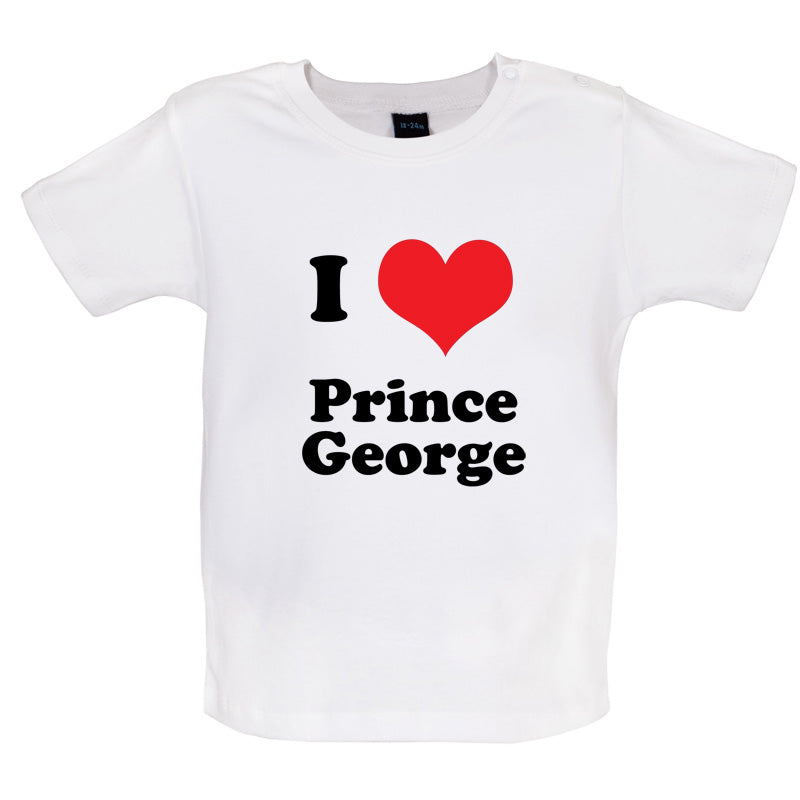 I Love Prince George Baby T Shirt