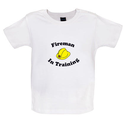 Fireman In Training Baby T Shirt