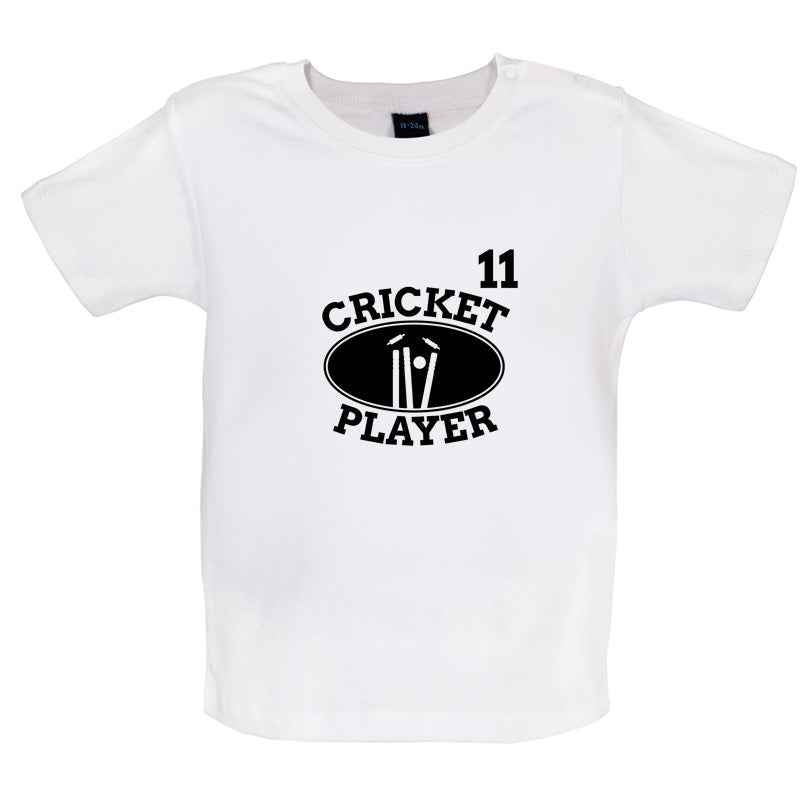 Cricket Player 11 Baby T Shirt