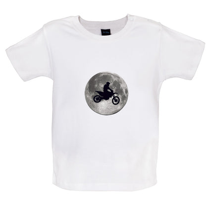 Motorcross Moon Baby T Shirt