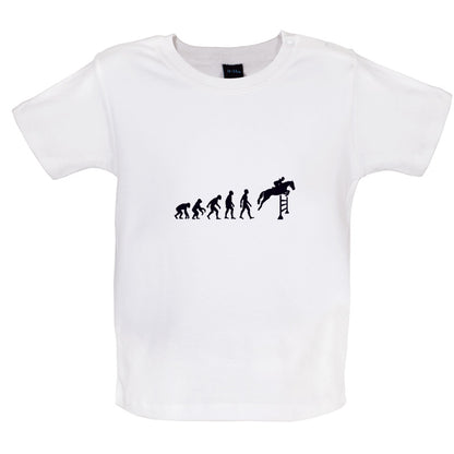 Evolution Of Man Show Jump Baby T Shirt