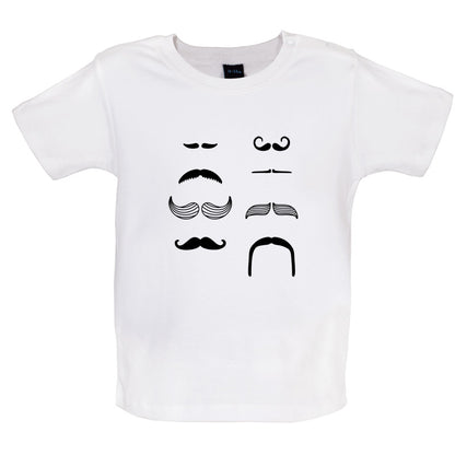Moustache Baby T Shirt