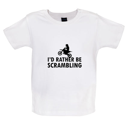 I'd Rather Be Scrambling Baby T Shirt