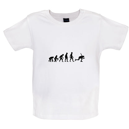 Evolution Of Man Speed Skating Baby T Shirt