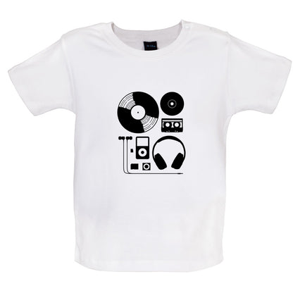 Evolution of Music Hardware Baby T Shirt