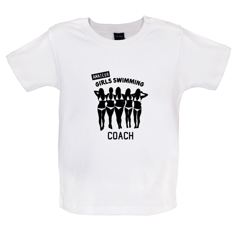 Amateur Girls Swimming Coach Baby T Shirt