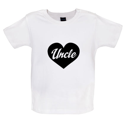 Uncle Love Heart Baby T Shirt