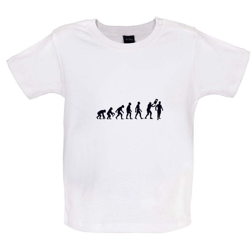 Evolution Of Man Wrestling Baby T Shirt