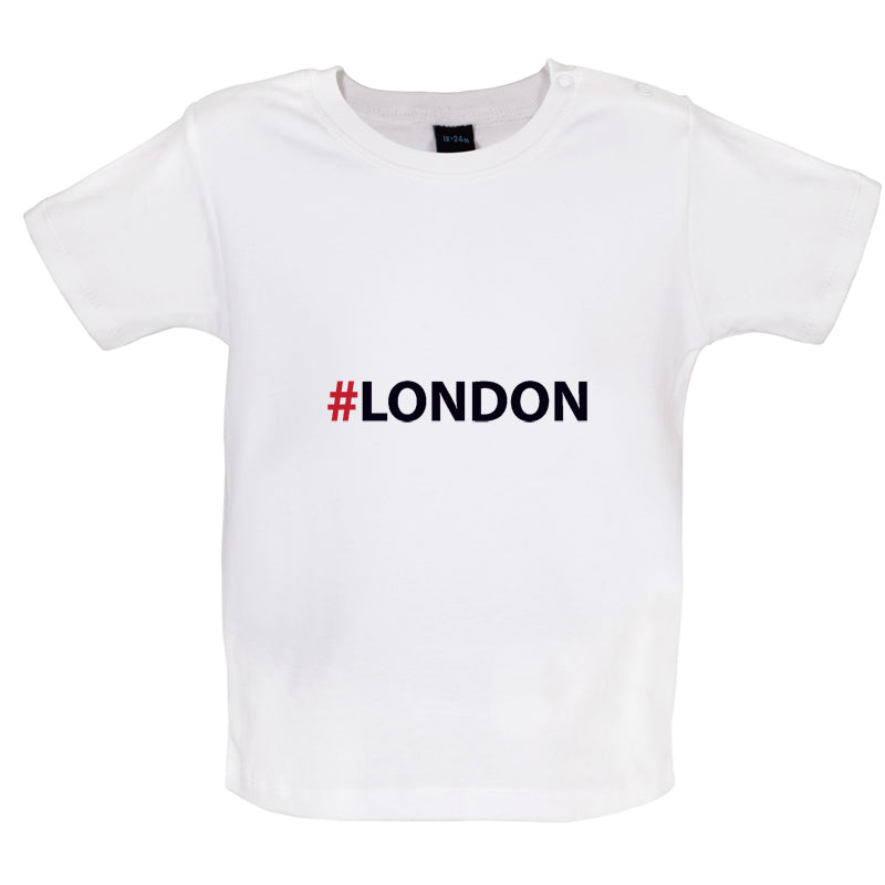 Hashtag London Baby T Shirt