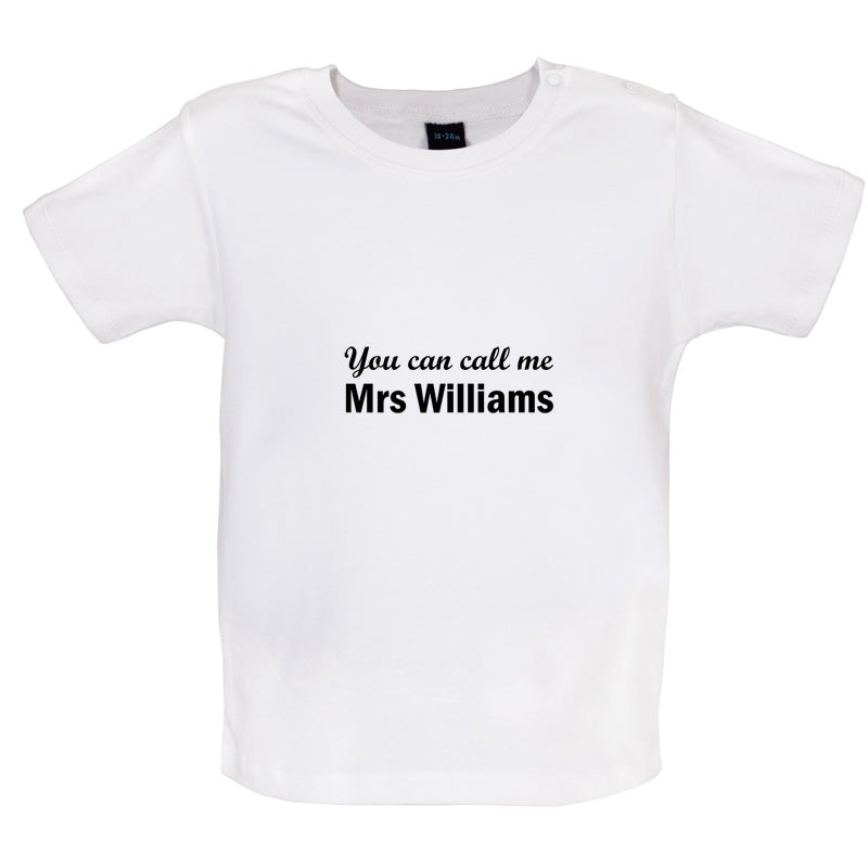 Mrs Williams Baby T Shirt