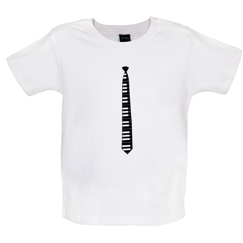 Piano Key Tie Baby T Shirt