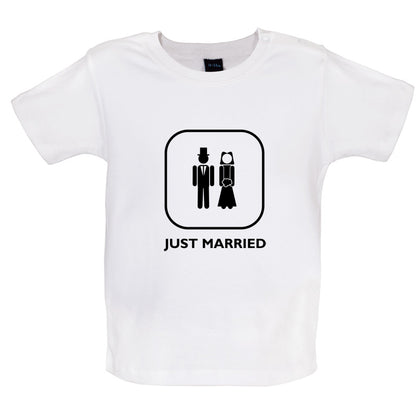 Just Married (Bride And Groom) Baby T Shirt